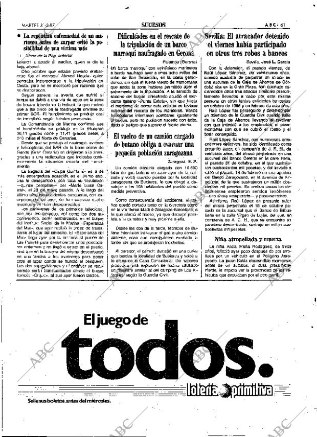 ABC SEVILLA 31-03-1987 página 61
