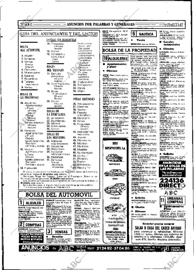 ABC SEVILLA 03-04-1987 página 70
