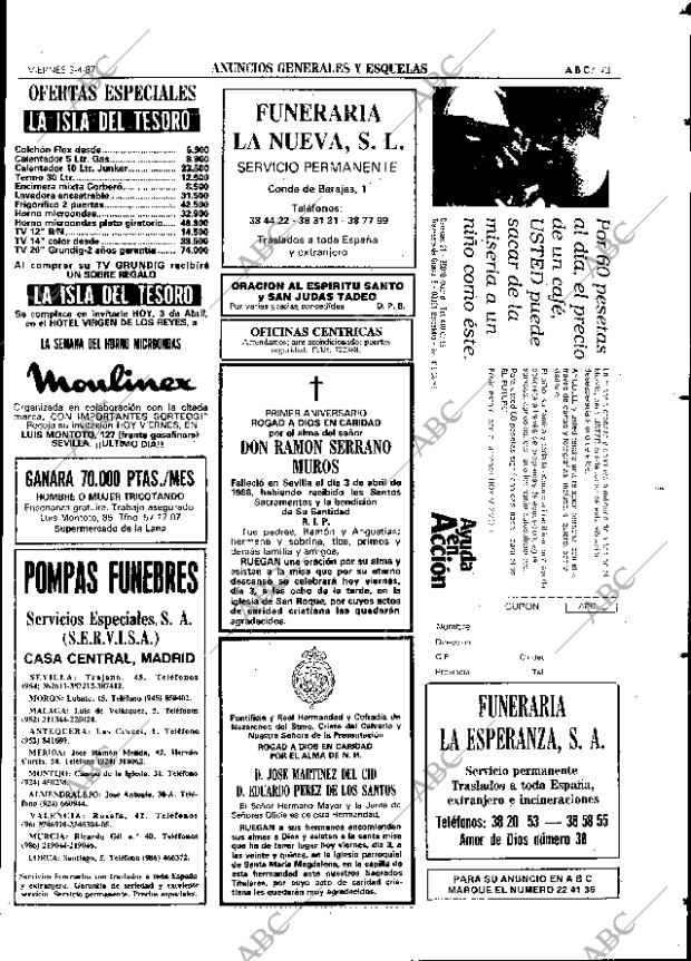 ABC SEVILLA 03-04-1987 página 73