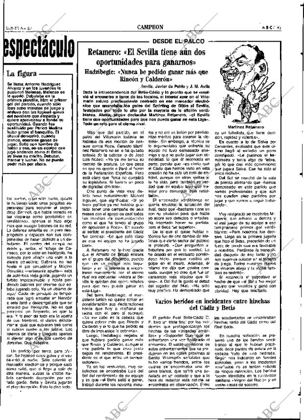 ABC SEVILLA 06-04-1987 página 45