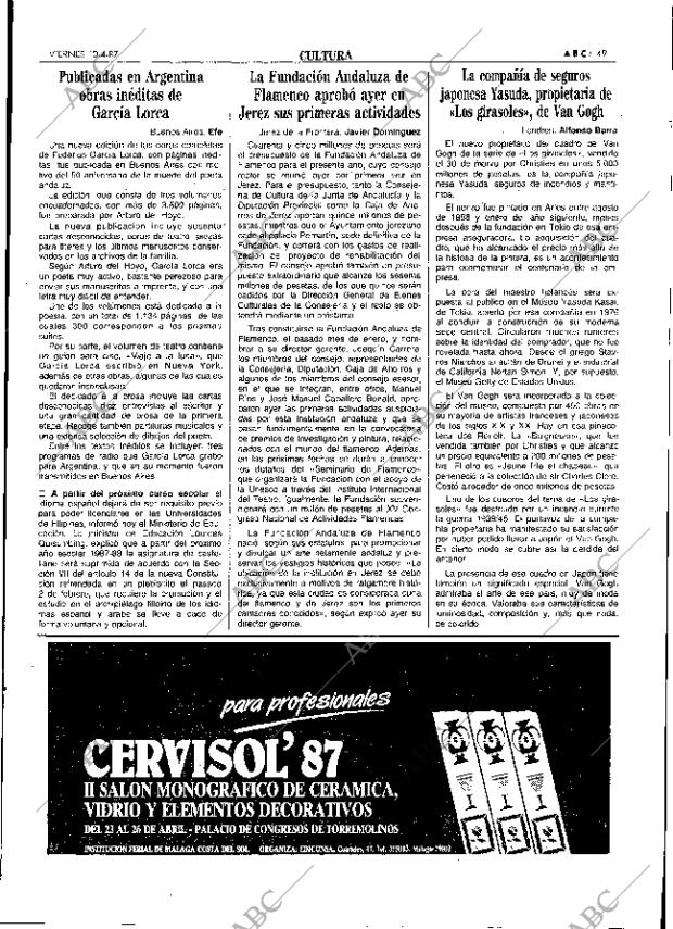 ABC SEVILLA 10-04-1987 página 49