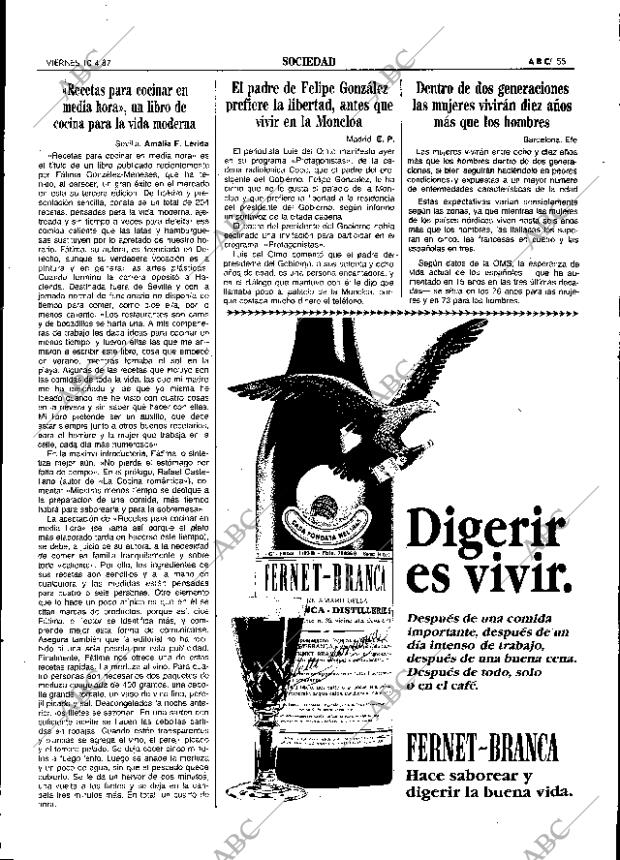 ABC SEVILLA 10-04-1987 página 55