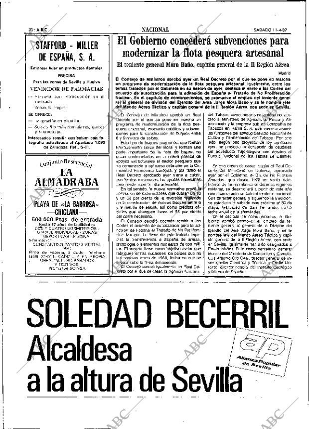 ABC SEVILLA 11-04-1987 página 20