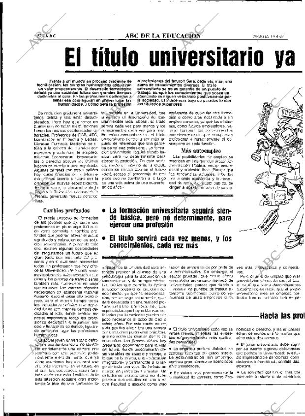 ABC MADRID 14-04-1987 página 52