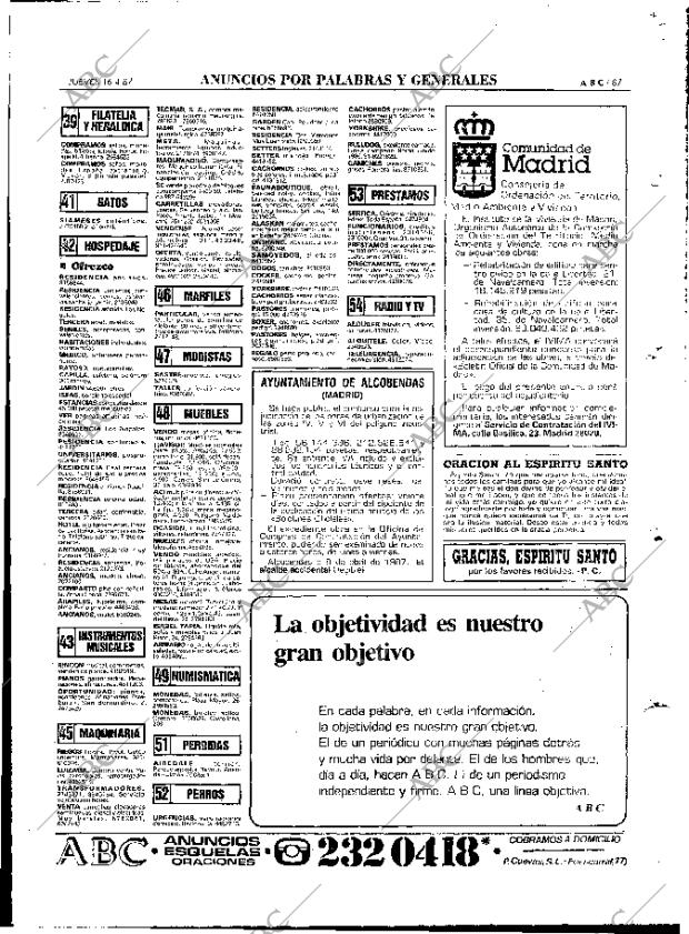 ABC MADRID 16-04-1987 página 87