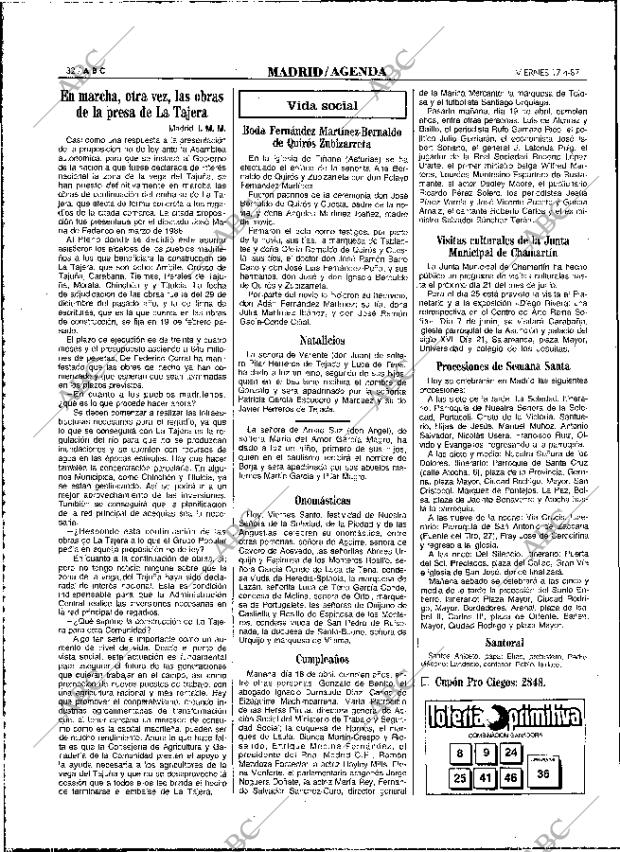 ABC MADRID 17-04-1987 página 32