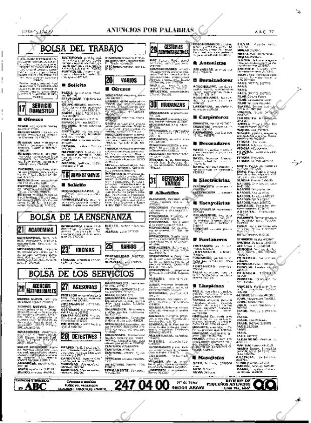 ABC MADRID 17-04-1987 página 77