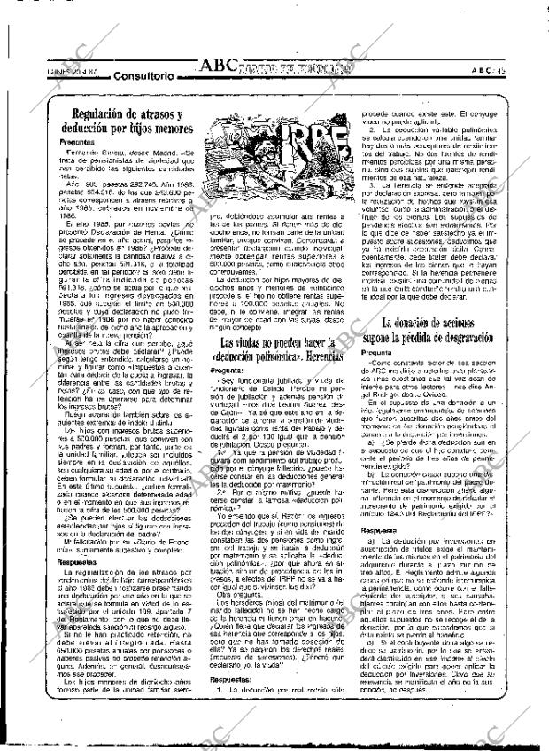 ABC MADRID 20-04-1987 página 45