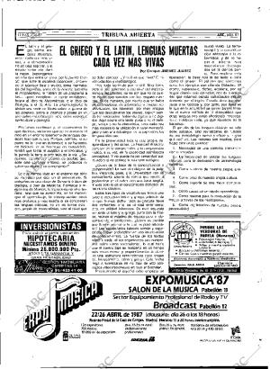 ABC MADRID 20-04-1987 página 61