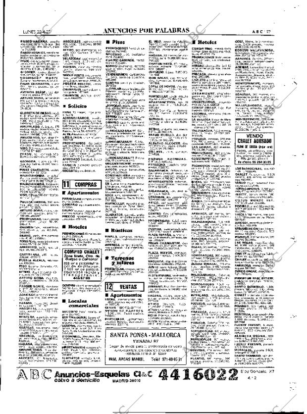 ABC MADRID 20-04-1987 página 97