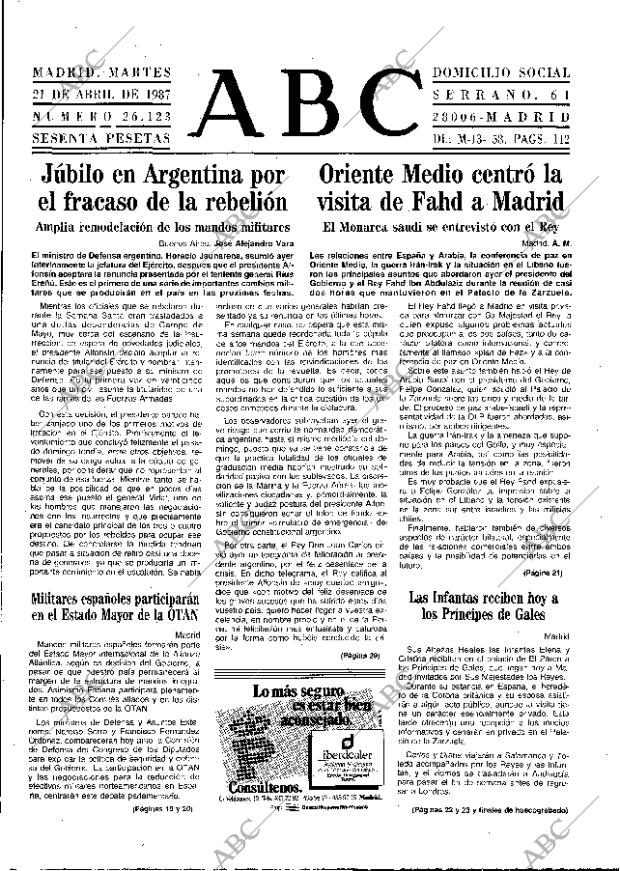 ABC MADRID 21-04-1987 página 13