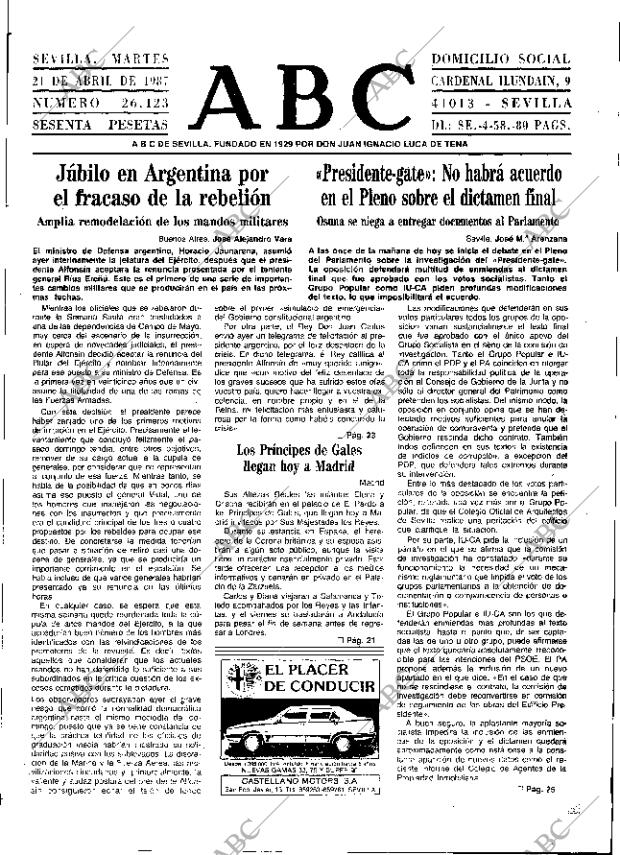ABC SEVILLA 21-04-1987 página 13