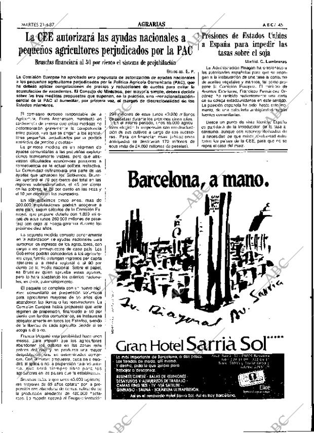 ABC SEVILLA 21-04-1987 página 45