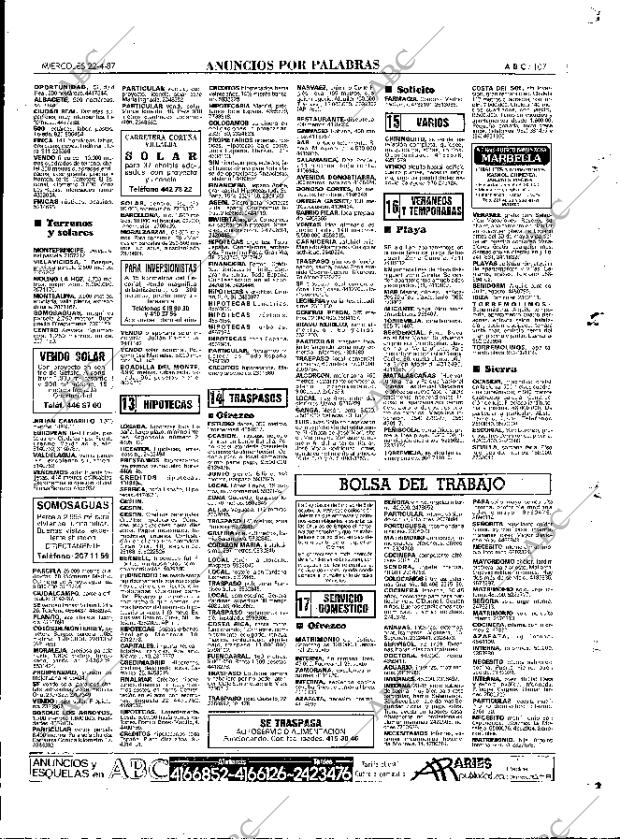 ABC MADRID 22-04-1987 página 107