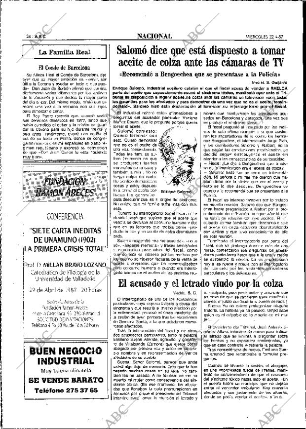 ABC MADRID 22-04-1987 página 24