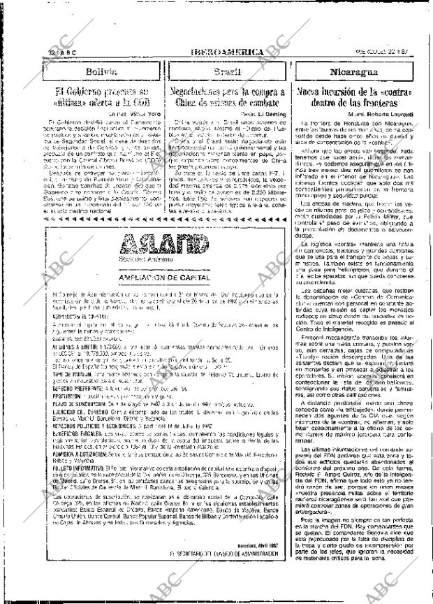 ABC MADRID 22-04-1987 página 32