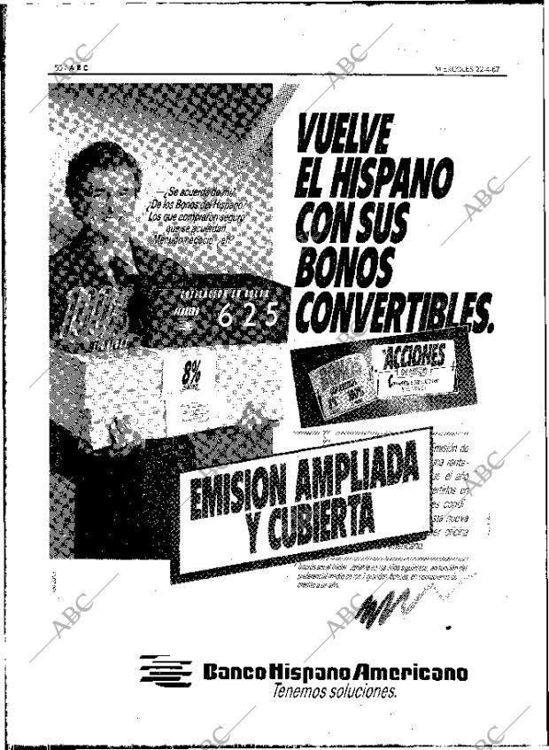 ABC MADRID 22-04-1987 página 50