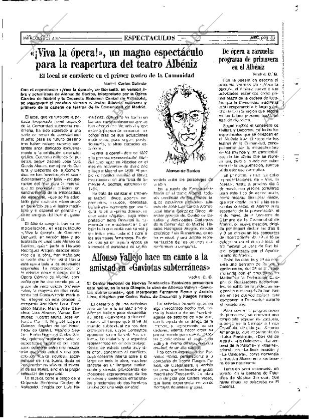 ABC MADRID 22-04-1987 página 83