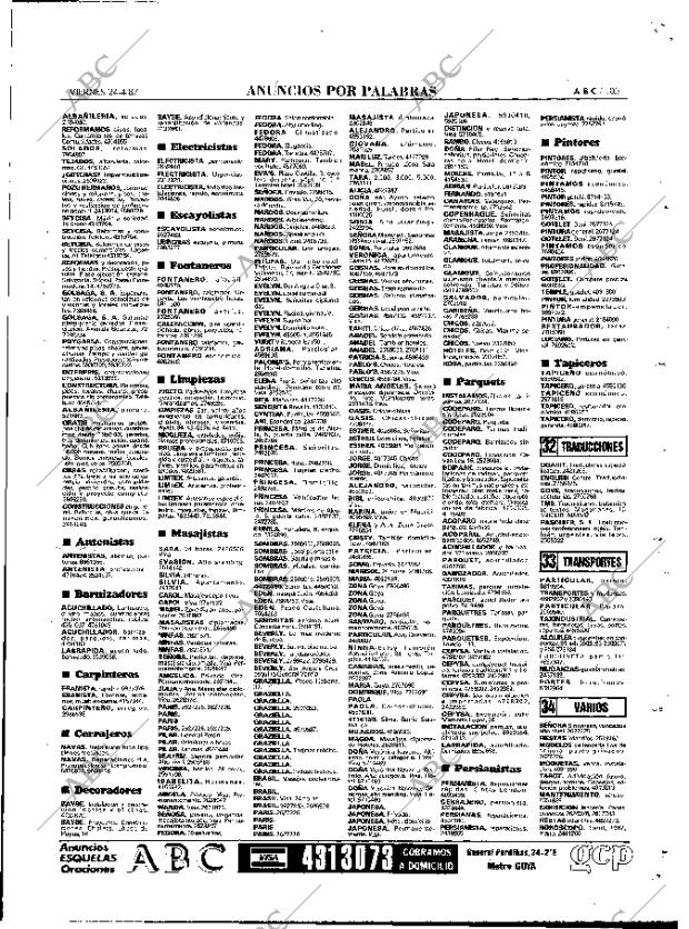 ABC MADRID 24-04-1987 página 105