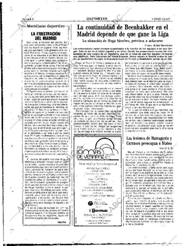 ABC MADRID 24-04-1987 página 74