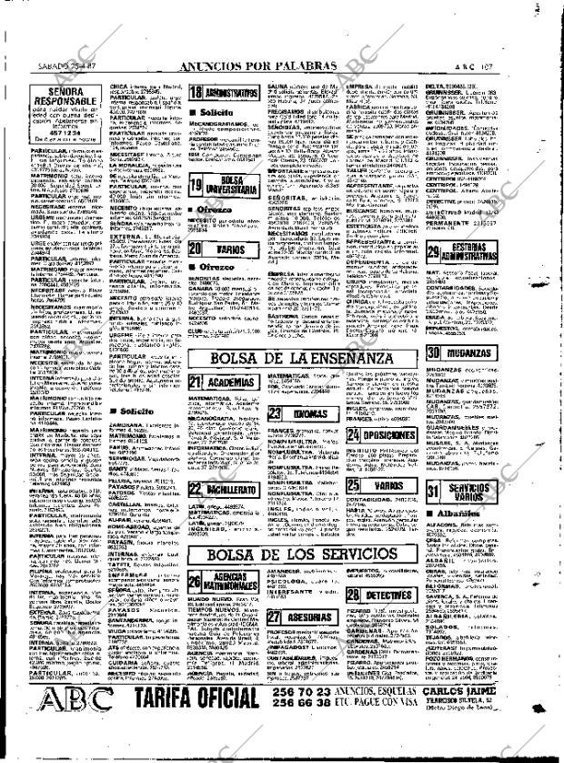 ABC MADRID 25-04-1987 página 107