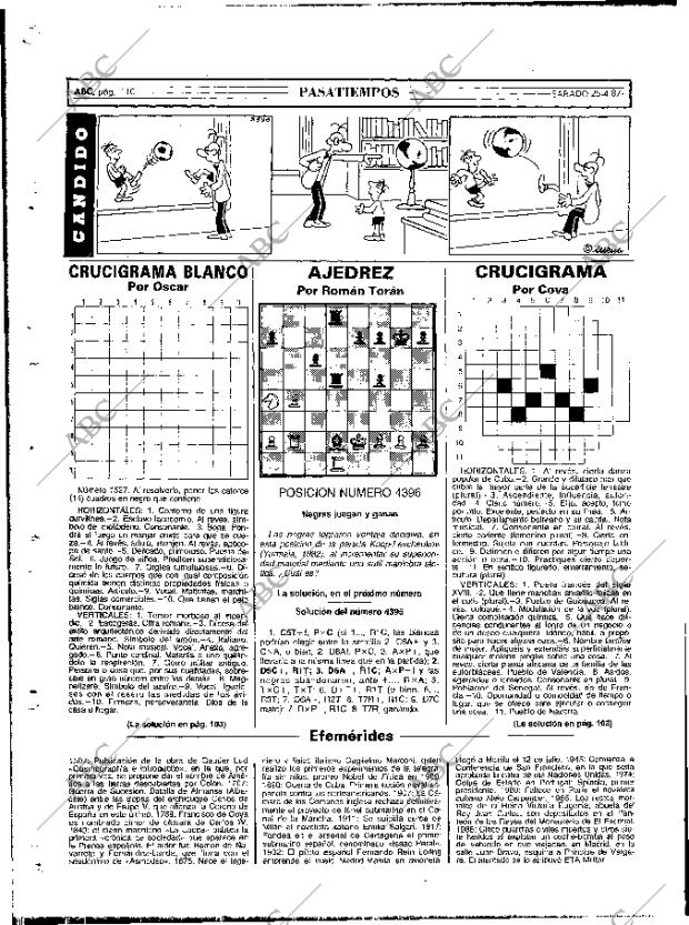 ABC MADRID 25-04-1987 página 110