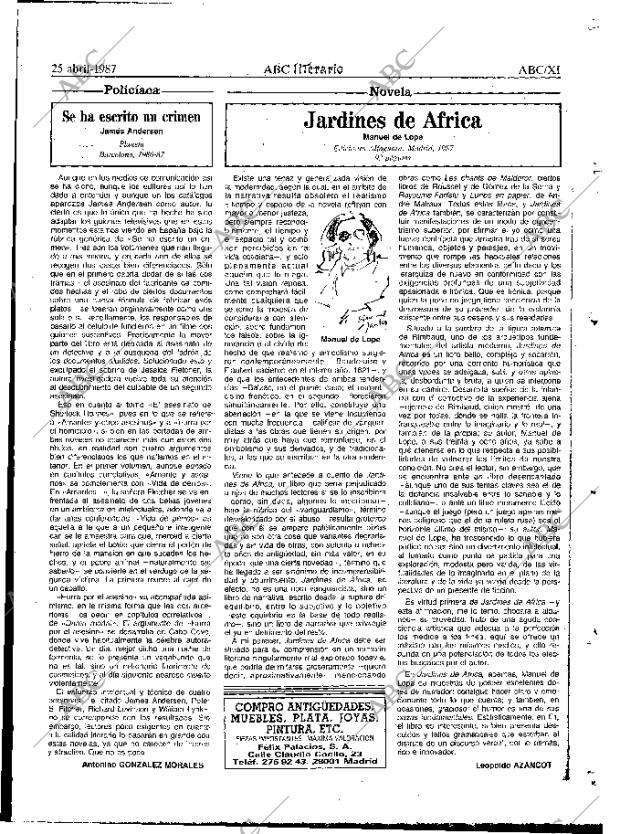 ABC MADRID 25-04-1987 página 63