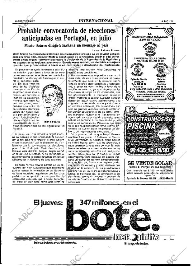 ABC MADRID 28-04-1987 página 31