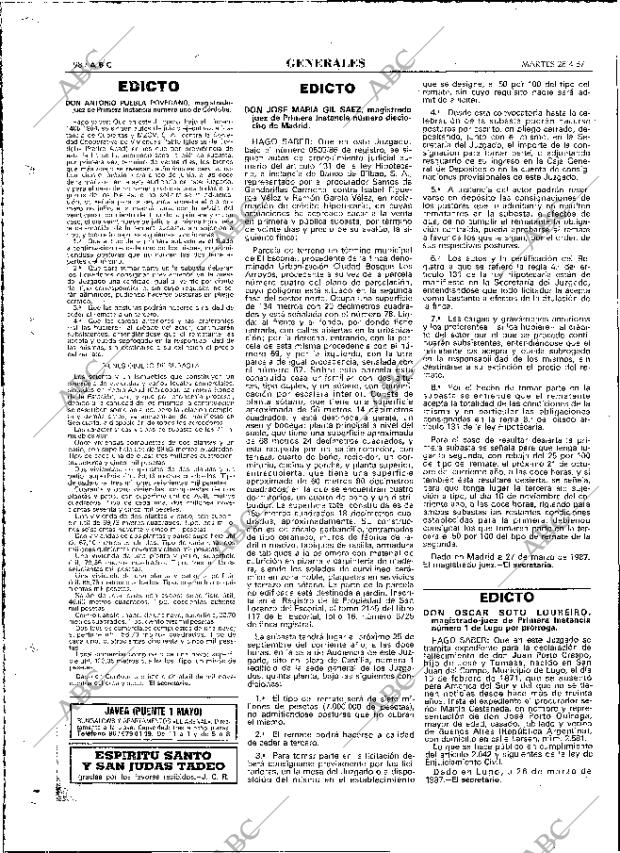 ABC MADRID 28-04-1987 página 98