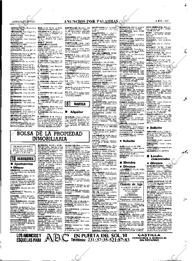 ABC MADRID 29-04-1987 página 109