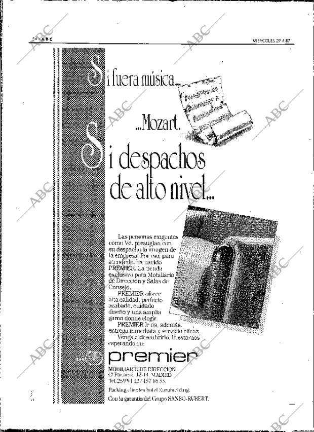 ABC MADRID 29-04-1987 página 54