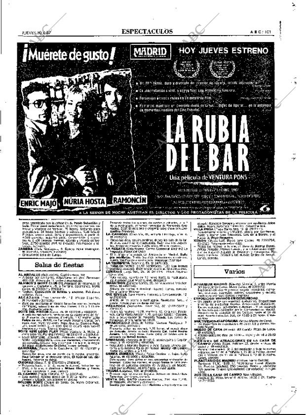 ABC MADRID 30-04-1987 página 101