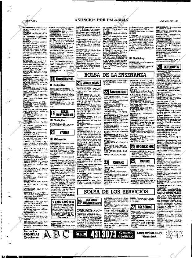 ABC MADRID 30-04-1987 página 116