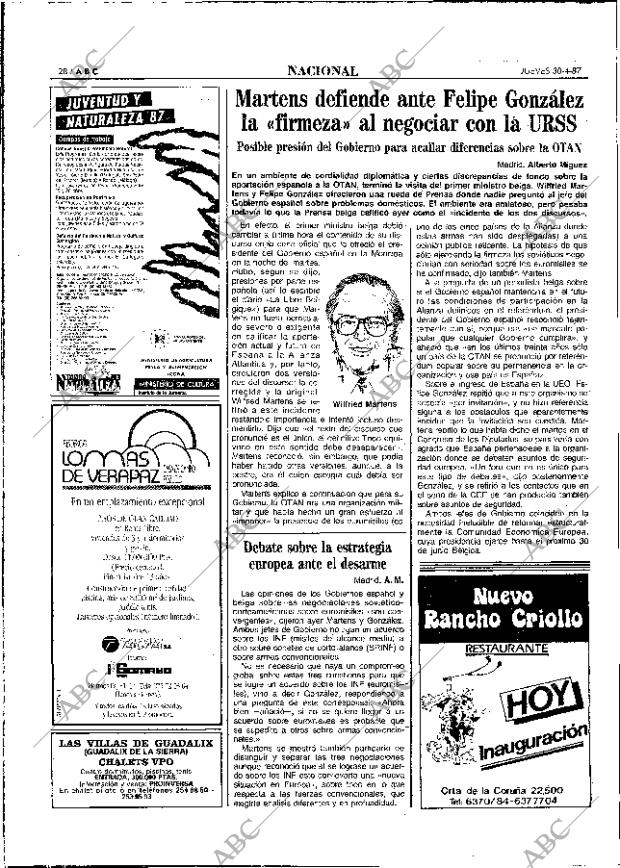 ABC MADRID 30-04-1987 página 28