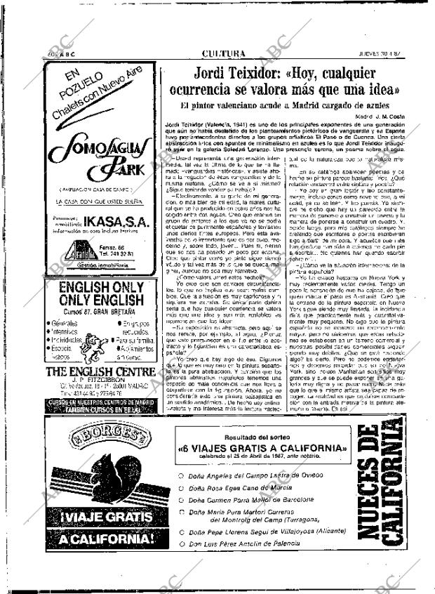 ABC MADRID 30-04-1987 página 60