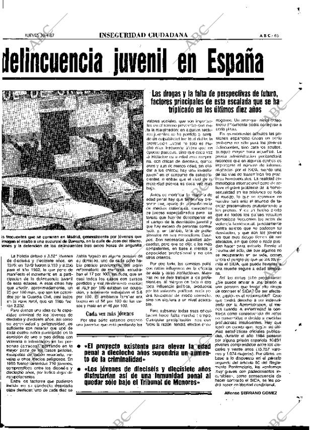 ABC MADRID 30-04-1987 página 65