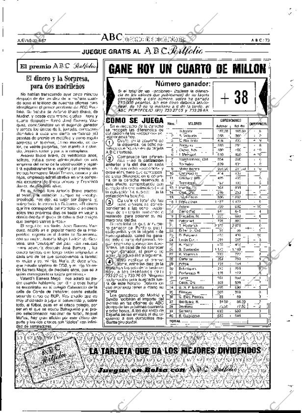 ABC MADRID 30-04-1987 página 73