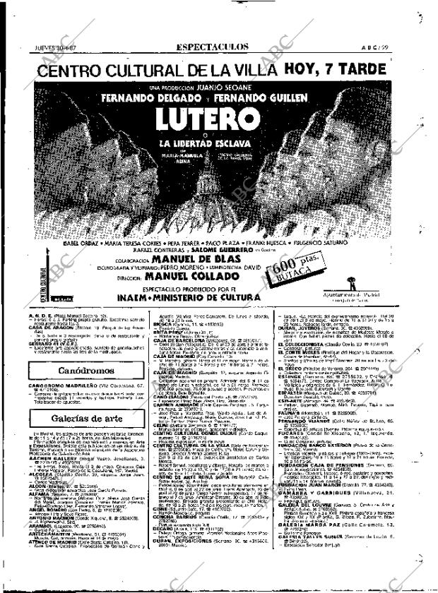 ABC MADRID 30-04-1987 página 99