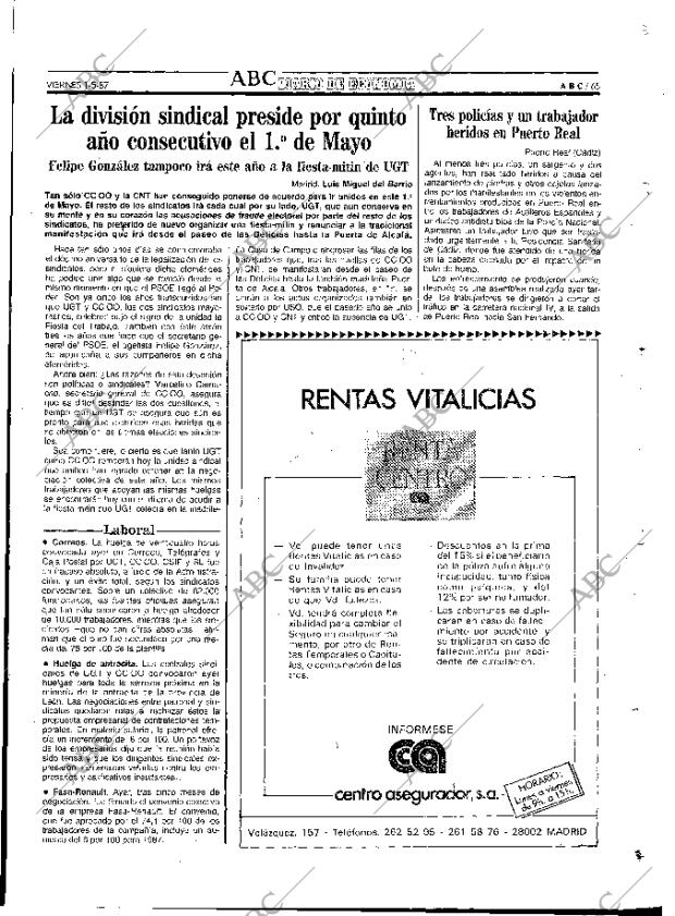 ABC MADRID 01-05-1987 página 65