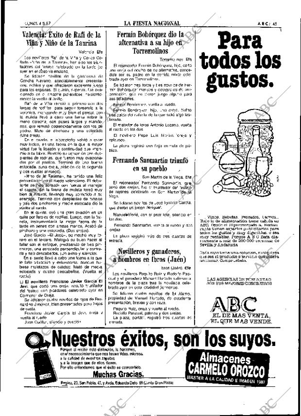 ABC SEVILLA 04-05-1987 página 45