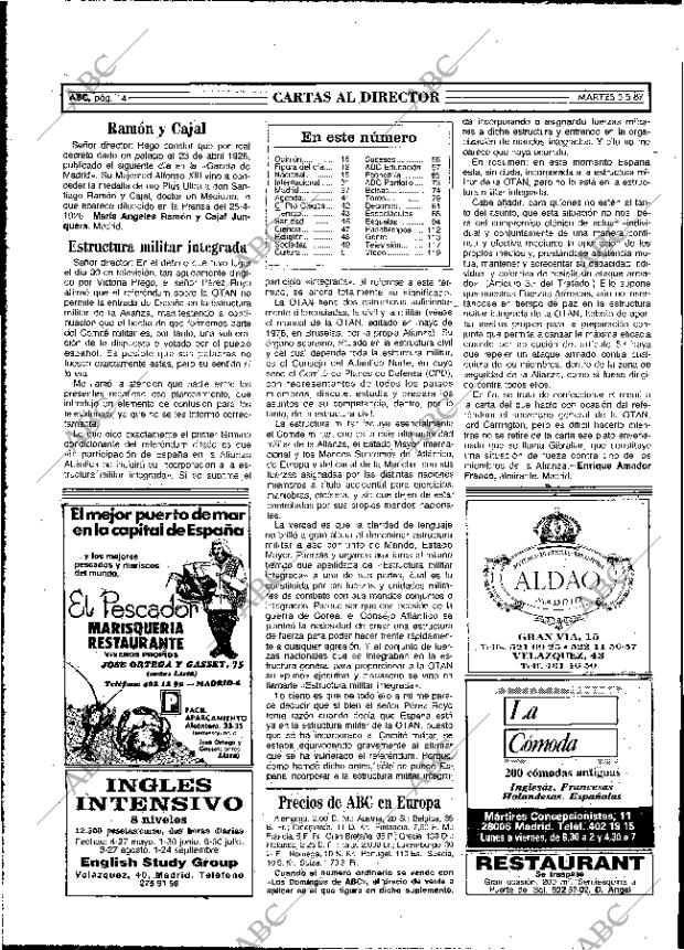 ABC MADRID 05-05-1987 página 14