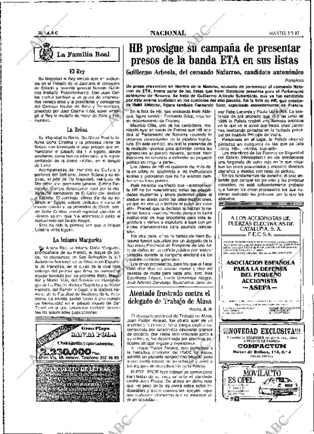 ABC MADRID 05-05-1987 página 20