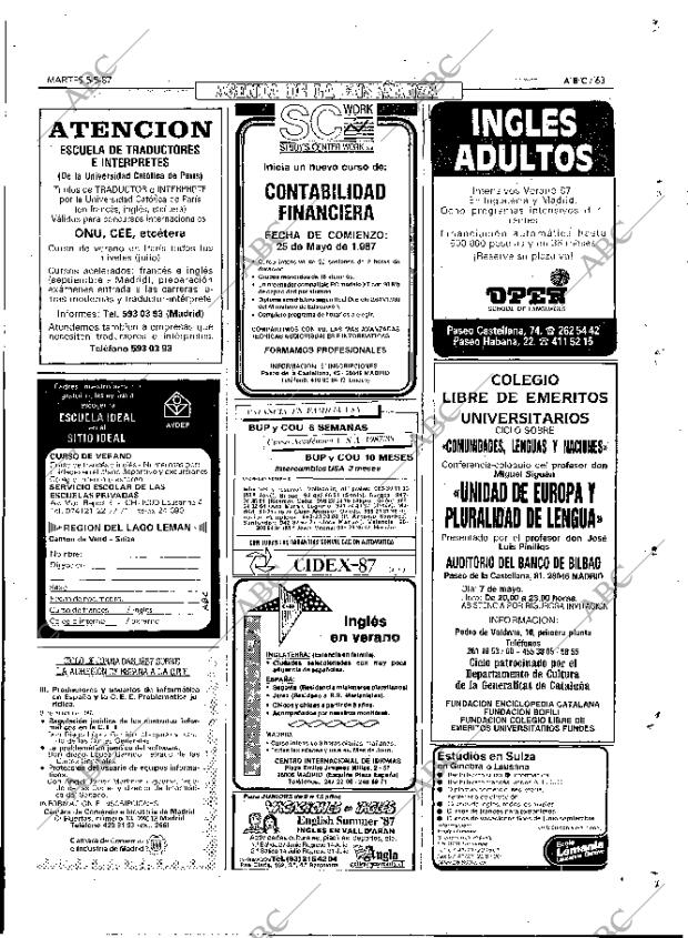 ABC MADRID 05-05-1987 página 63