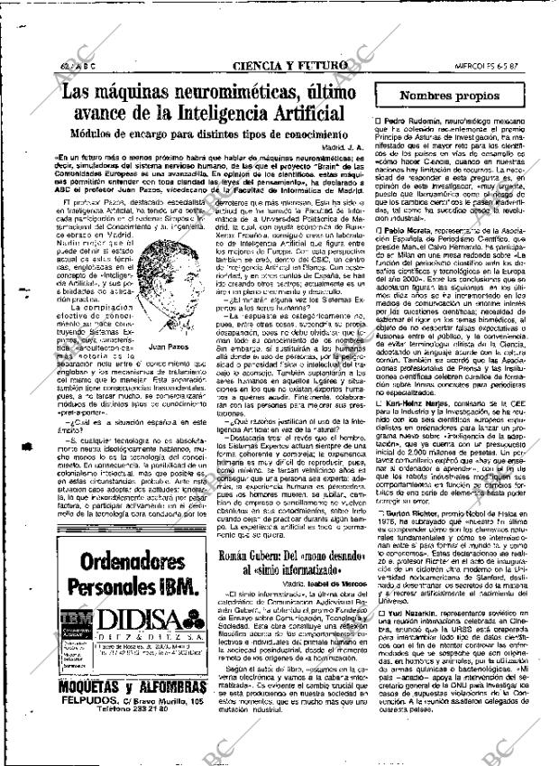 ABC MADRID 06-05-1987 página 62