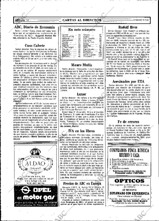 ABC MADRID 09-05-1987 página 14
