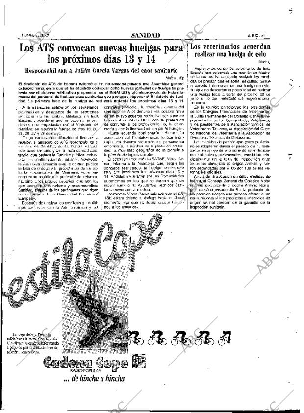 ABC MADRID 11-05-1987 página 81