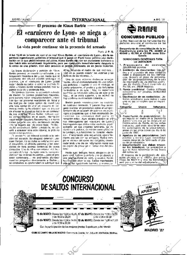 ABC MADRID 14-05-1987 página 51