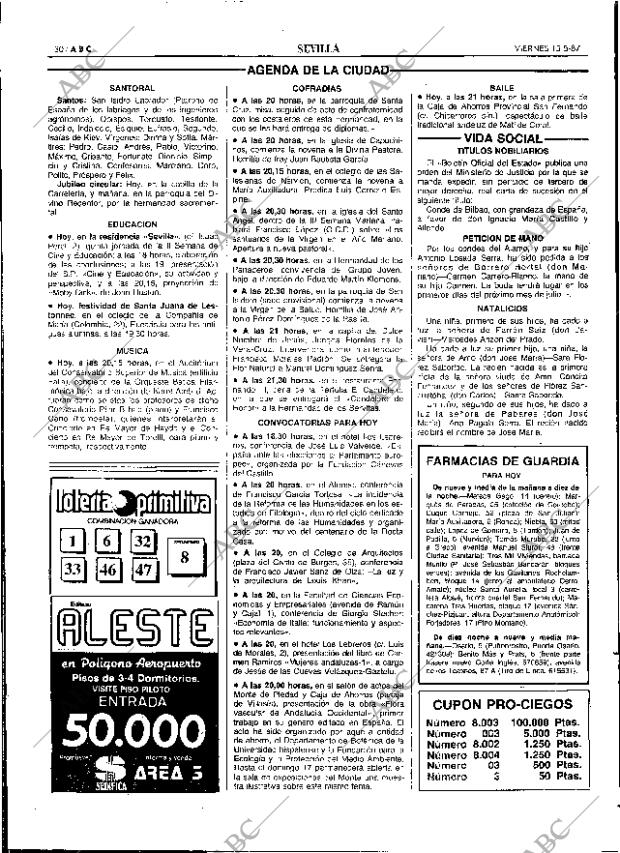 ABC SEVILLA 15-05-1987 página 30