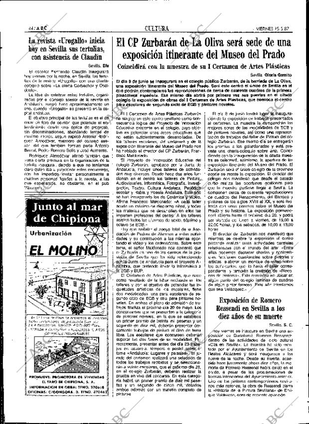 ABC SEVILLA 15-05-1987 página 44