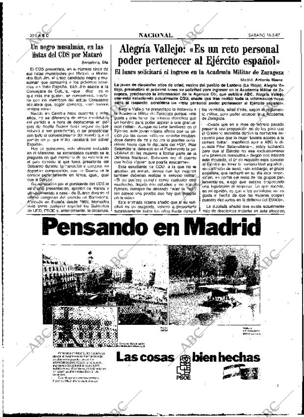 ABC MADRID 16-05-1987 página 20